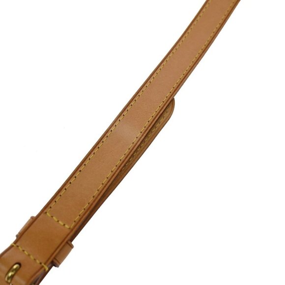 LOUIS VUITTON Logo Shoulder Strap Leather Brown GHW Bag Accessory 68KA962 - Picture 8 of 8